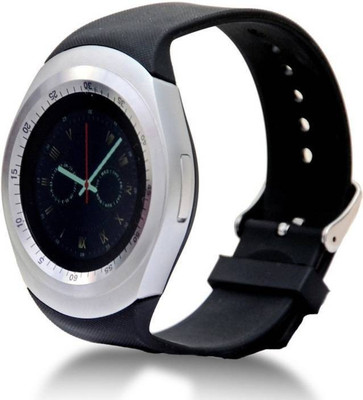 

MOBILE FIT ÃÂÃÂÃÂÃÂ y1 silver SmartwatchÃÂÃÂÃÂÃÂ ÃÂÃÂÃÂÃÂ (Silver Strap FREE) Smartwatch(Black Strap FREE SIZE)