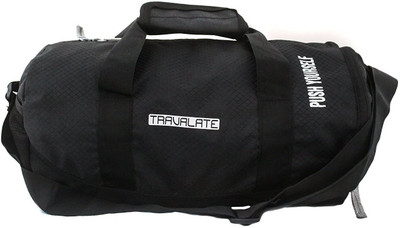 

Travalate Gym bag Gym Bag with Separate Shoe Compartment(Black, Kit Bag)