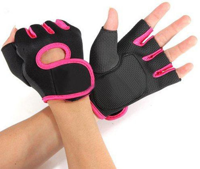 

GymWar GYM GLOVES, Gloves for gym, Fabric Gym Gloves, Wrist Support, Workout Gloves, Fitness Gloves, Sport Gloves, Palm Support, Exercise Glove Gym & Fitness Gloves (Free Size, Pink)