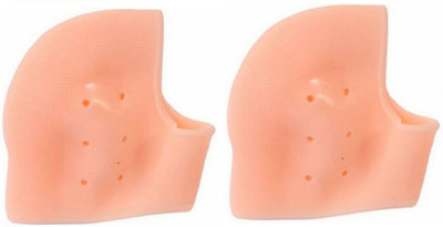 

ELEGANTSHOPPING Moisturizing Heel Swelling Pain Relief Foot Support to Eliminate cracks Heel Support (Free Size, Skin), Pink