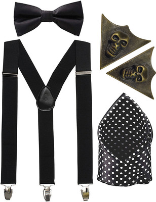 

Sorellaz Y- Back Suspenders for Men(Black, Gold)