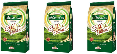 

Marvel Tea Gold Pattian 250 grams (Pack of 3) Unflavoured Black Tea(250 g, Pouch)