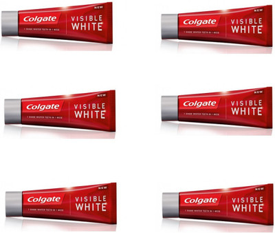 

Colgate Visible white 50g (Pack of 6) Toothpaste(50 g, Pack of 6)