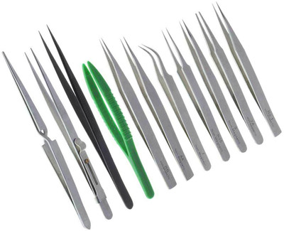 

Scorpion 11pc All Purpose Tweezer Set For Gadget Repairing, Hobby, Craft, Jewellery Making, Watch repair Work