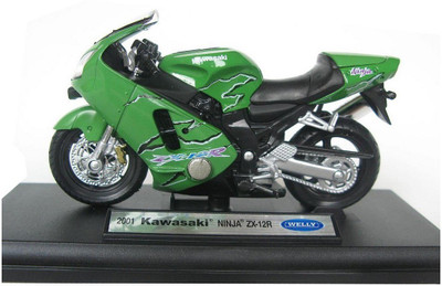 

Welly 1:18 Die Cast Motorcycle Kawasaki 2001 Ninja ZX-12R(Multicolor)
