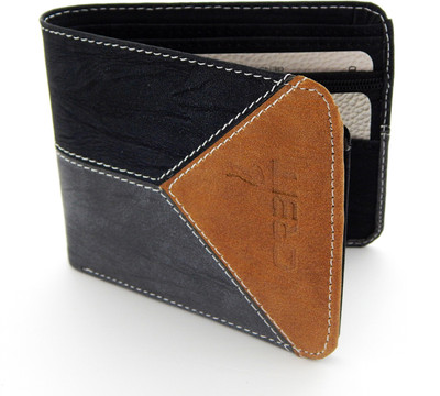 

Orbit Men Tan, Black, Blue Genuine Leather Wallet(11 Card Slots), Black;blue;tan