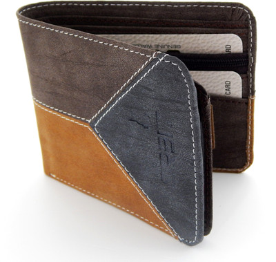 

Orbit Men Blue, Brown, Tan Genuine Leather Wallet(11 Card Slots)