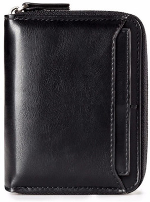 

Red Hot Men Black Artificial Leather Wallet(9 Card Slots)