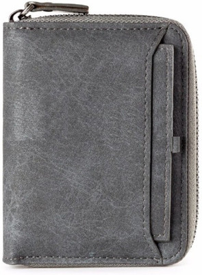 

Red Hot Men Grey Artificial Leather Wallet(9 Card Slots)