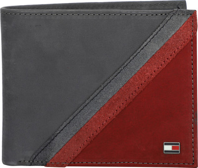 

Tommy Hilfiger Men Red, Grey Artificial Leather Wallet(4 Card Slots), Navy/red
