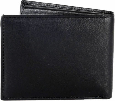 

Justrack Men Black Genuine Leather Wallet(3 Card Slots)