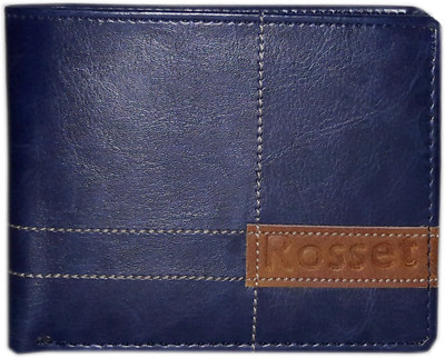 

R Men Blue Artificial Leather Wallet(6 Card Slots)