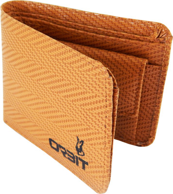 

Orbit Men Khaki Genuine Leather Wallet(7 Card Slots), Rust