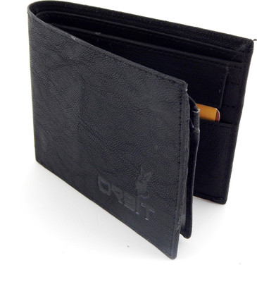 

Orbit Men Black Genuine Leather Wallet(9 Card Slots)