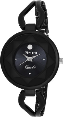 

Arum ASWW-040 Black Dial Round Shaped with Metal Strap Fashion Trendy Wrist Watch Watch - For Women