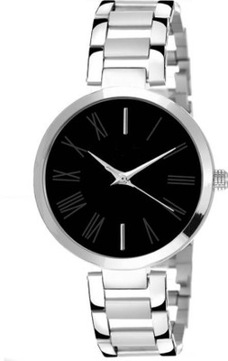 

Montres New Fancy look Black Dial Chin Belt Women Watch - For Girls