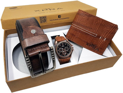 

Xpra Analog Watch Combo(Brown)