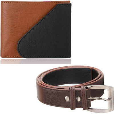 

Elligator Belt, Wallet Combo(Brown, Tan)