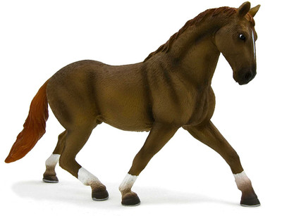 

Sirius Toys Mojo Fun 387071 Chestnut Hanoverian Stallion - Realistic Model Horse(Brown)