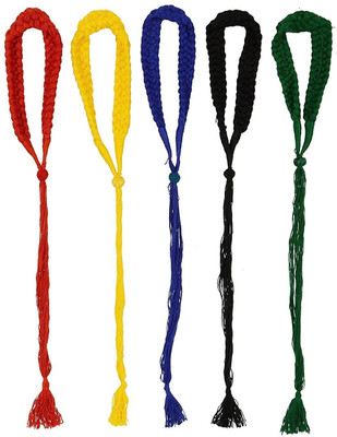 

GOELX Necklace Doris Ropes Braided Cord Colorful 3-Strand Choker Dories Combo for necklace making/designing/jewellery designing Pack of 5