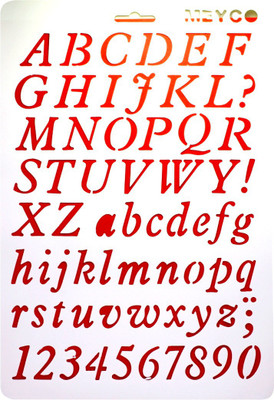 

Aadya Crafts Stencil Plastic A-Z & O-9 Set Of 2 Pieces