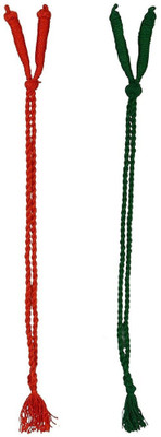 

GOELX Necklace Doris Ropes Braided Cord Colorful Thin Choker Dories Combo for necklace making/designing/jewellery designing Pack of 2 - Style C
