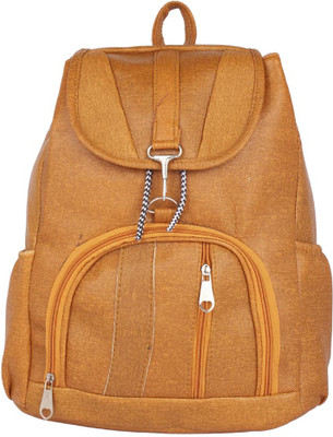 

Aliado Faux Leather Mustard Coloured Backpack P35V709 Backpack(Yellow, 10 L)
