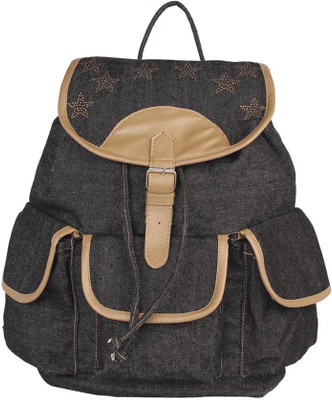 

Aliado Cloth Fabric Black Colour Solid Backpack P53V709 Backpack(Black, 10 L)
