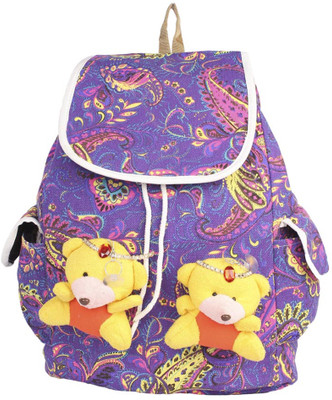 

Aliado Cloth Fabric Purple And Multi Colour Printed Backpack P50V709 Backpack(Purple, 10 L)