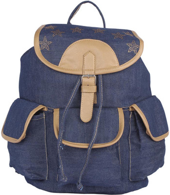 

Aliado Cloth Fabric Navy Blue Colour Solid Backpack P52V709 Backpack(Blue, 10 L)