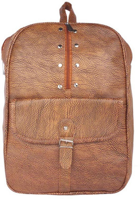 

Aliado Faux Leather Brown Coloured Zipper Closure Backpack P26V709 Backpack(Brown, 10 L)