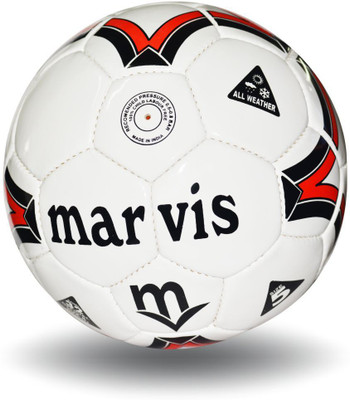 

MARVIS MWhite001 Football - Size: (Pack of 1, Multicolor, White
