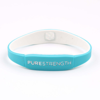 

Pure Strength Silicone Wristband(Pack of 1), Blue