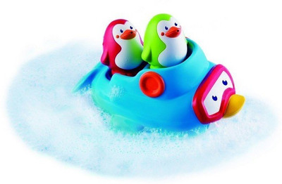 

B kids Squirt'n Sail Penguins Bath Toy(Green, Red)