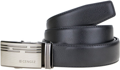 

Genious Men Casual, Party, Formal Black Genuine Leather Belt