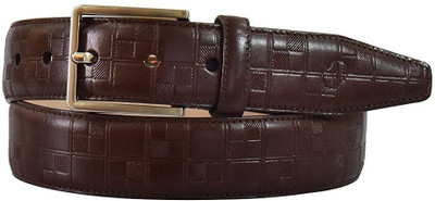 

James Aston Men Formal Brown Genuine Leather Belt, Cognac