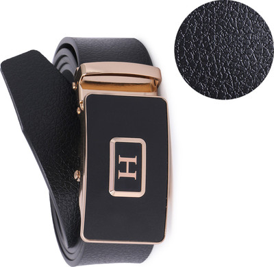 

Edifier Men Casual, Formal, Party Black Texas Leatherite Belt, Black_01