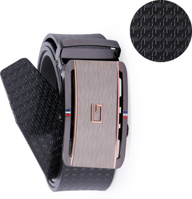 

Edifier Men Casual, Formal, Party Black Texas Leatherite Belt, Black_02
