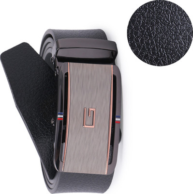 

Edifier Men Casual, Formal, Party Black Texas Leatherite Belt, Black_01