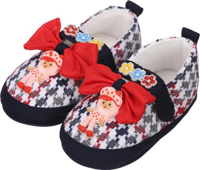 Camey 600_B.BOW.RED Booties(Toe to Heel Length - 4 cm Red)
