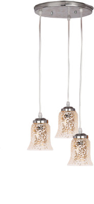 AFAST Designer Pendant Hanging Ceiling Lamp With Three Hanging Decorative Glass And All Fitting And Fixture (Bulbe Not Include) No xc6 Pendant Lamp Ceiling Lamp(Gold)