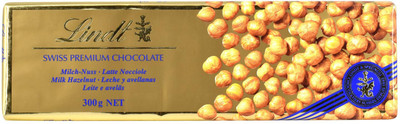 

Lindt Swiss Premium Chocolate, Milk Hazelnut - 300g Bars(300 g)