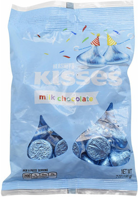 

Hershey's Kisses Milk Chocolate, Blue - 198g (7oz) Bars(198 g)