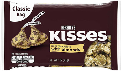 

Hershey's Kisses Milk Chocolate with Almonds - 311g(11oz) Bars(311 g)