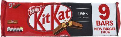 

Nestle KitKat Dark, 9 Bars - 186.3g (9x20.7g) Bars(186.3 g)