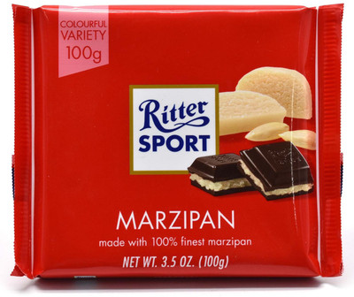 

Ritter Sport Fine Marzipan Chocolate - 100g (3.5oz) Bars(100 g)