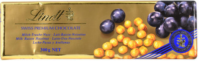 

Lindt Swiss Premium Chocolate, Milk Raisin Hazelnut - 300g Bars(300 g)