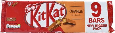 

Nestle KitKat Orange, 9 Bars - 186.3g (9x20.7g) Bars(186.3 g)
