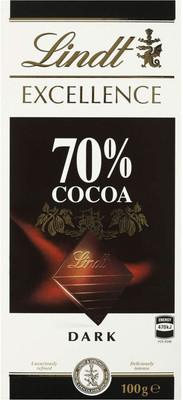 

Lindt Excellence 70% Cocoa Dark Chocolate - 100g Bars(100 g)