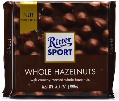 

Ritter Sport Fine Whole Hazlenuts Chocolate - 100g (3.5oz) Bars(100 g)